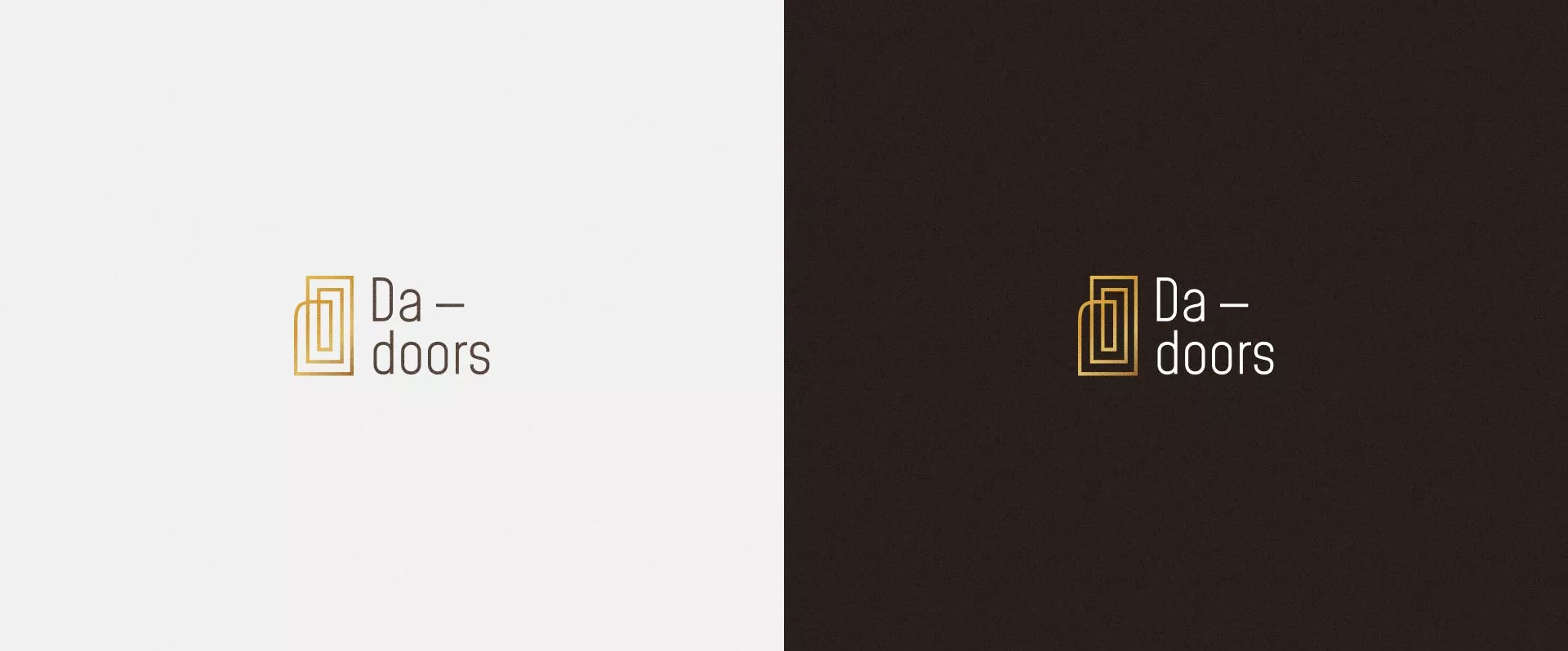 Разработка логотипа для компании «DA-DOORS» в Чегеме